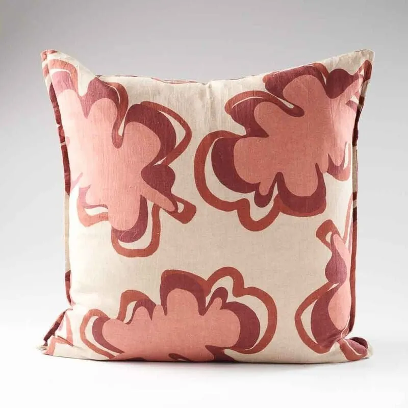 Gidget Natural/Rose Cushion