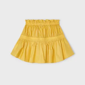 GIRLS YELLOW PLEATED SKIRT