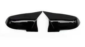 GLOSS BLACK M STYLE WING MIRROR COVERS FOR BMW (2012-2019) F20 F21 F22 F23 F30 F31 F32 F33 F36 F87)