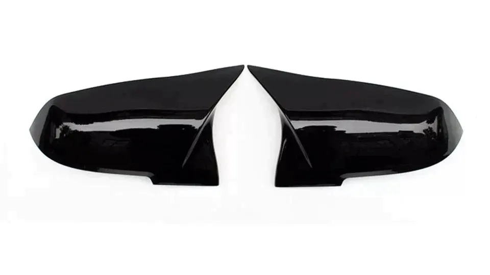 GLOSS BLACK M STYLE WING MIRROR COVERS FOR BMW (2012-2019) F20 F21 F22 F23 F30 F31 F32 F33 F36 F87)