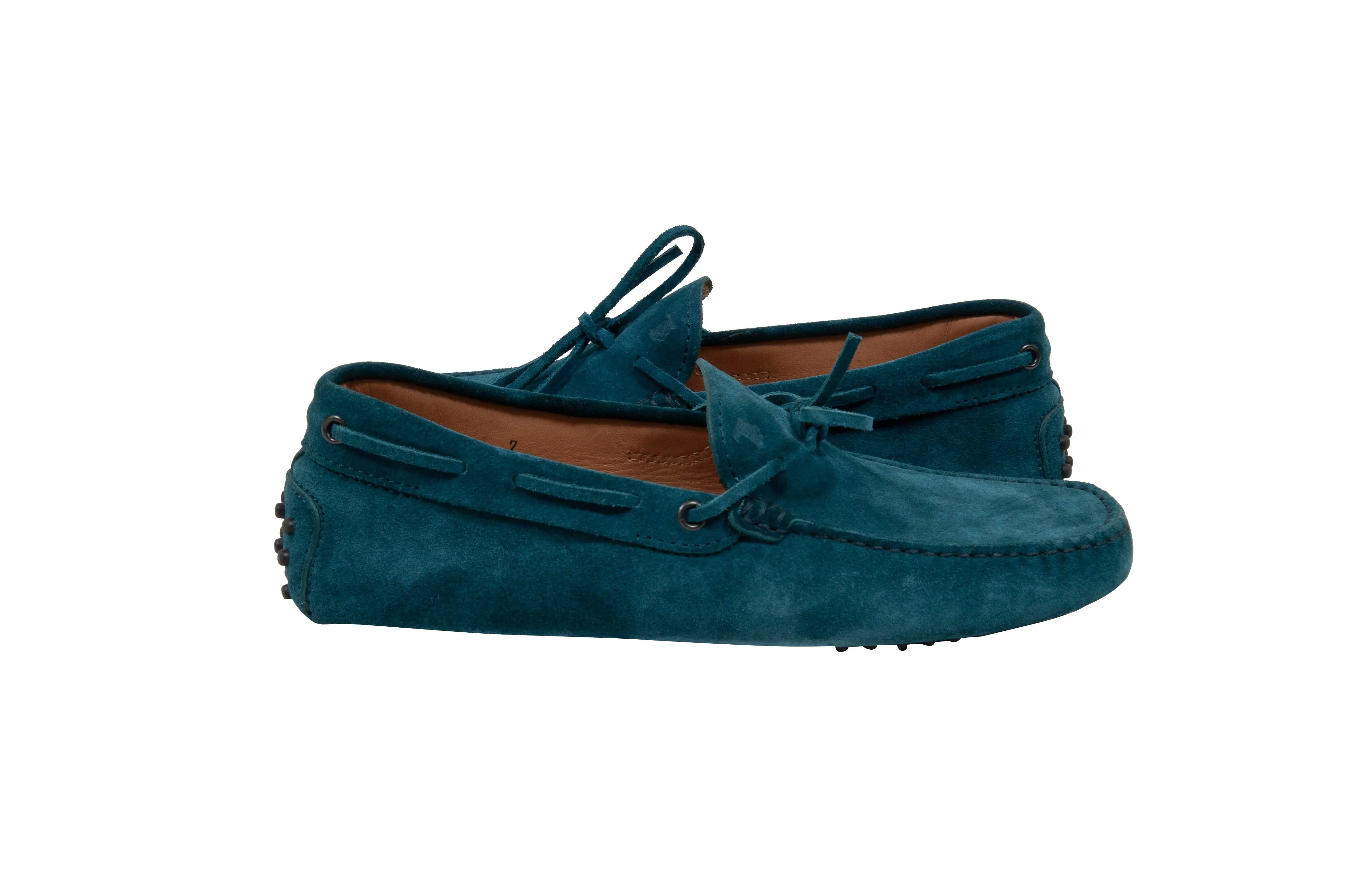 Gommino Suede Driving Loafers (Navy)