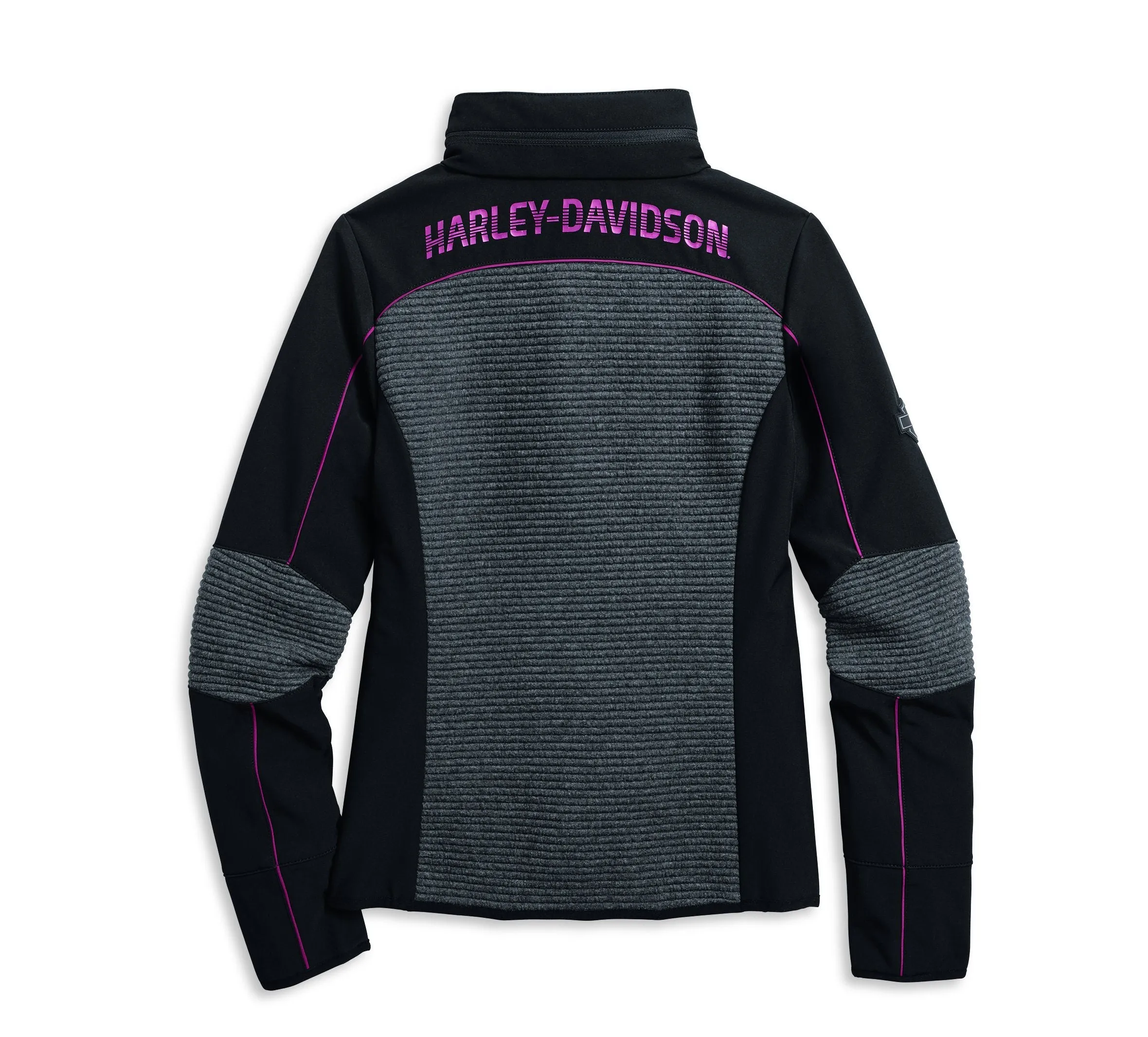 Harley-Davidson® Women's Mixed Media Textured Knit Jacket - 97409-20VW