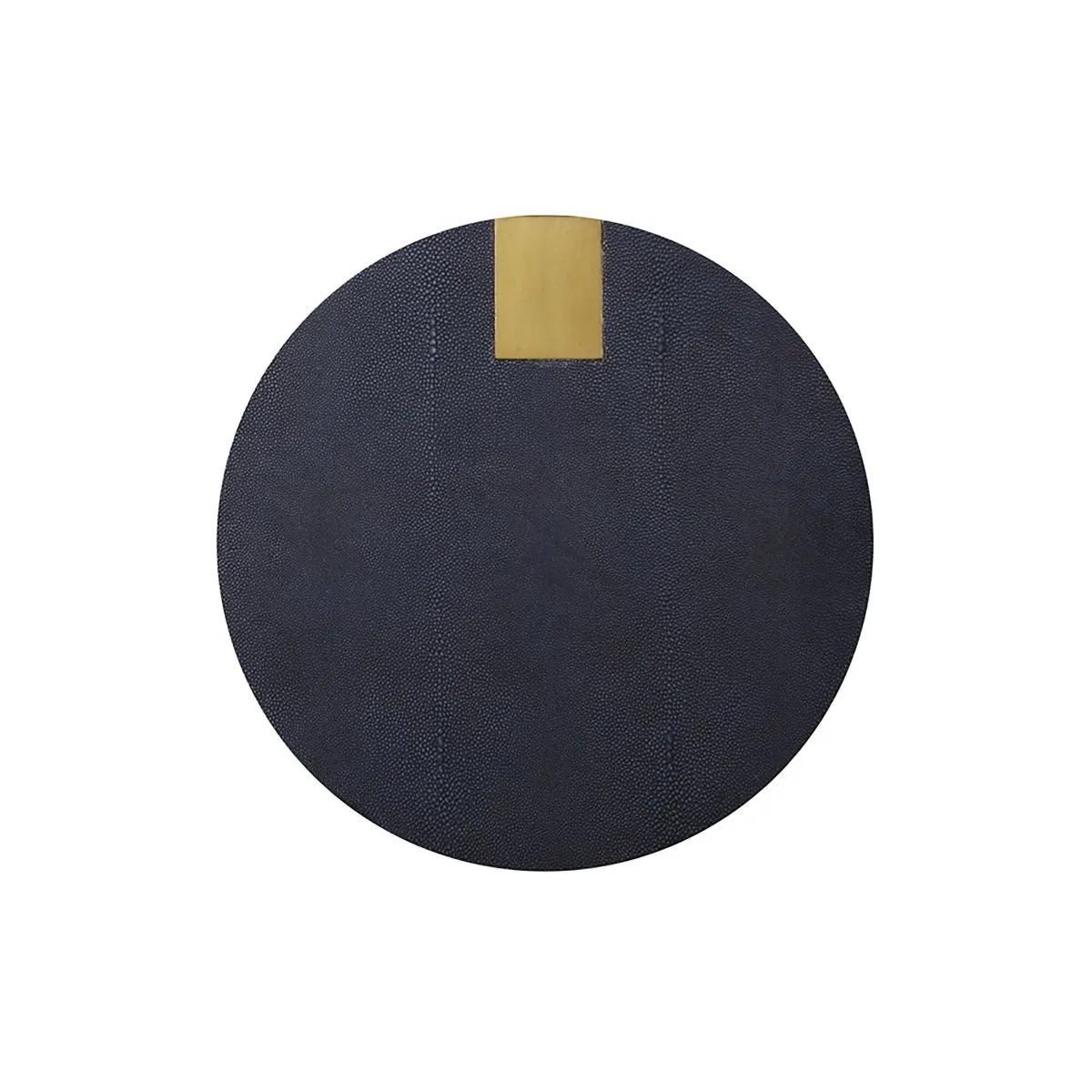 Harrington Navy Shagreen Side Table by Worlds Away