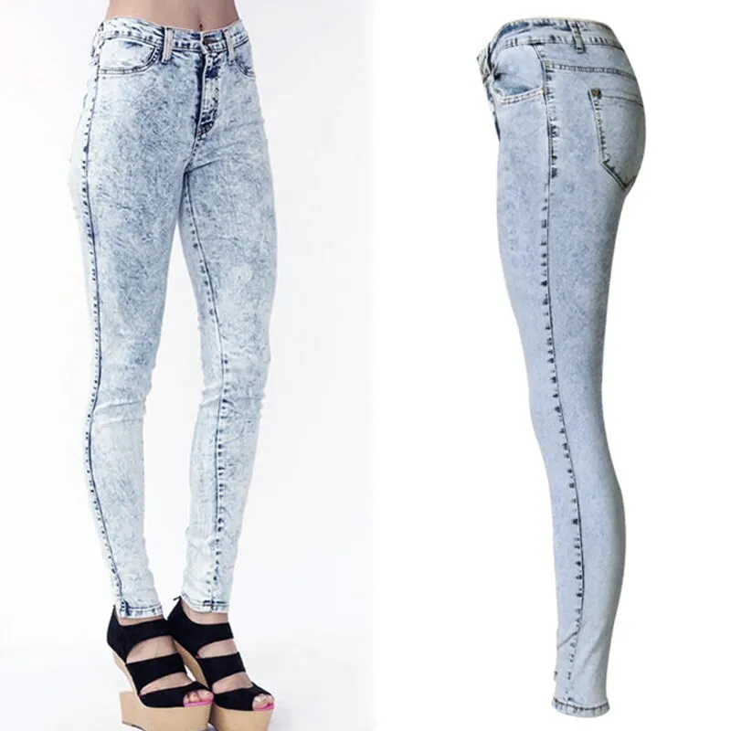 High Waist Women Denim Pants