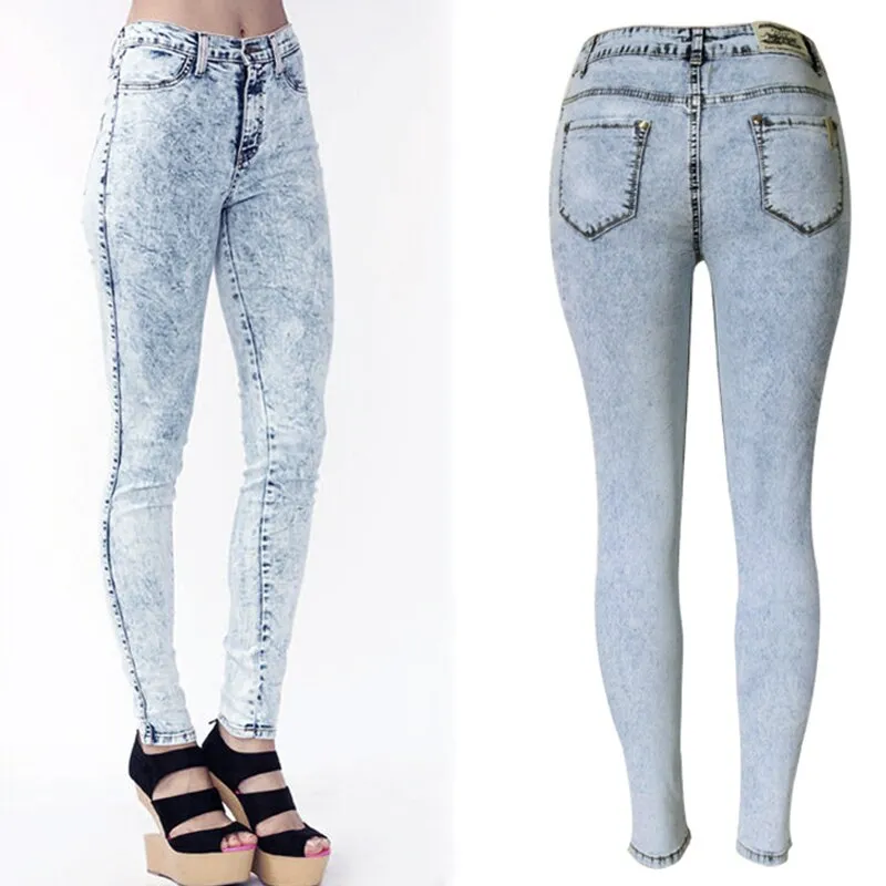 High Waist Women Denim Pants