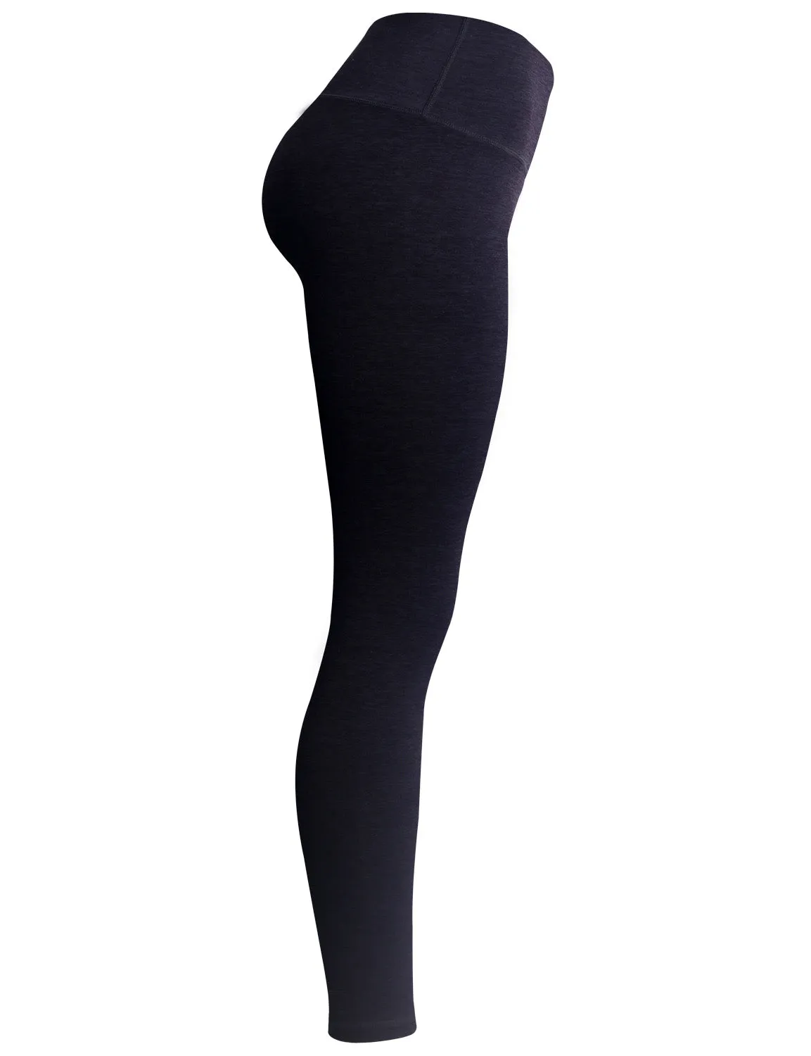 High Waist Yoga Pants heatherdarknavy