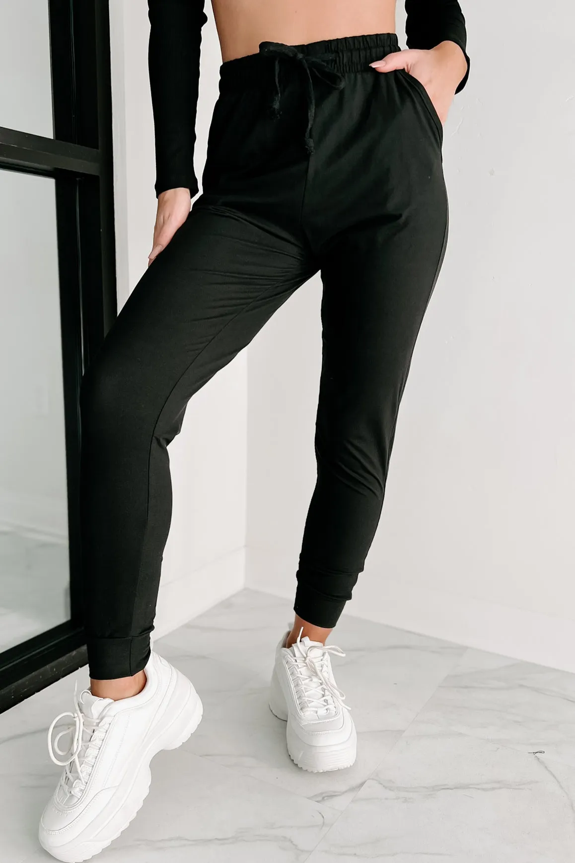 Holiday Steal- Keeping Cozy Buttery Soft Joggers (Black)