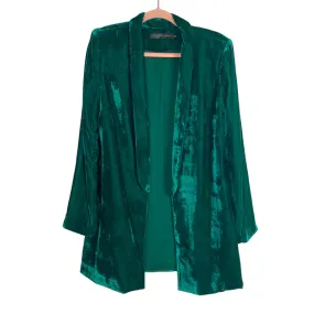 House of Harlow 1960 x Revolve Green Velvet Padded Shoulder Blazer- Size M (sold out online)