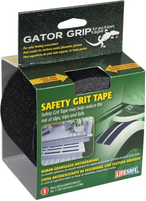 Incom RE3952 Safety Grit Tape, 15 ft L, 4 in W, PVC Backing, Black :CD: QUANTITY: 1