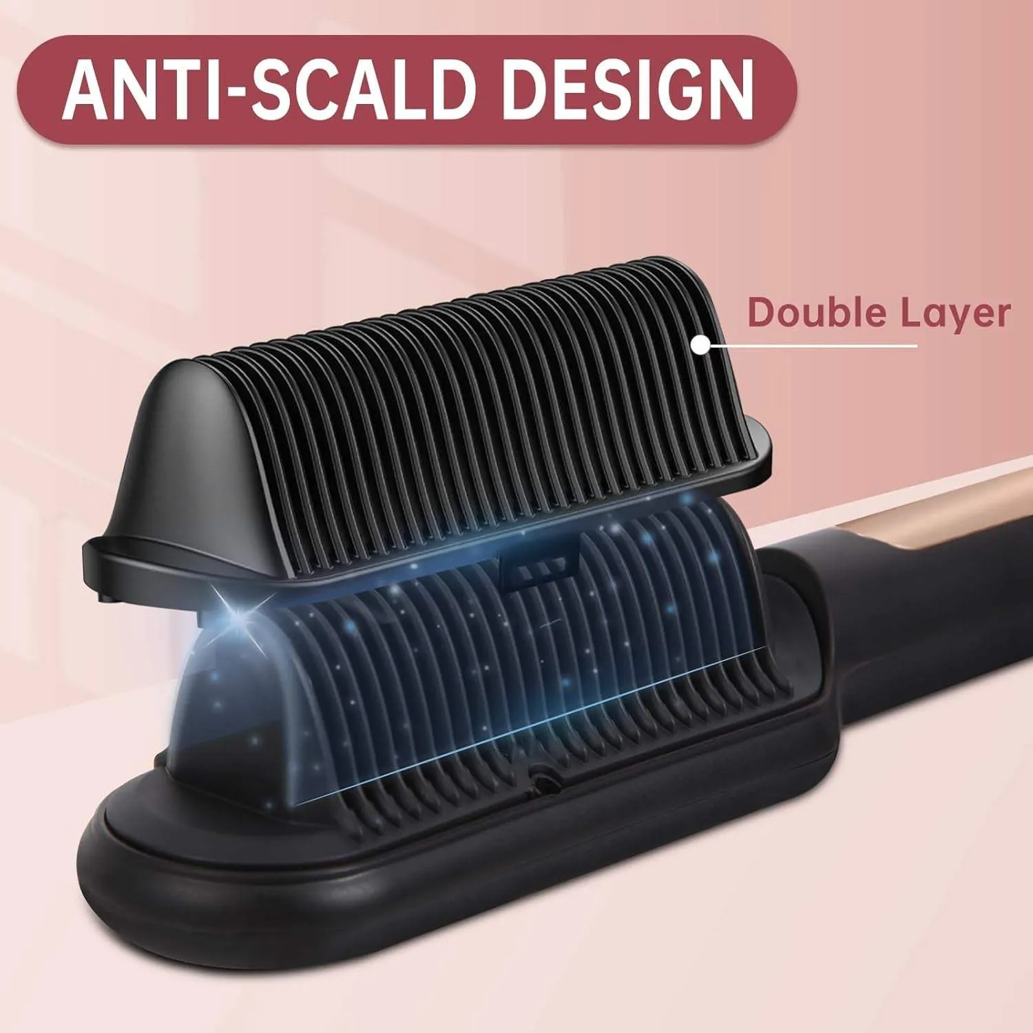 Ionic Hair Straightener Brush