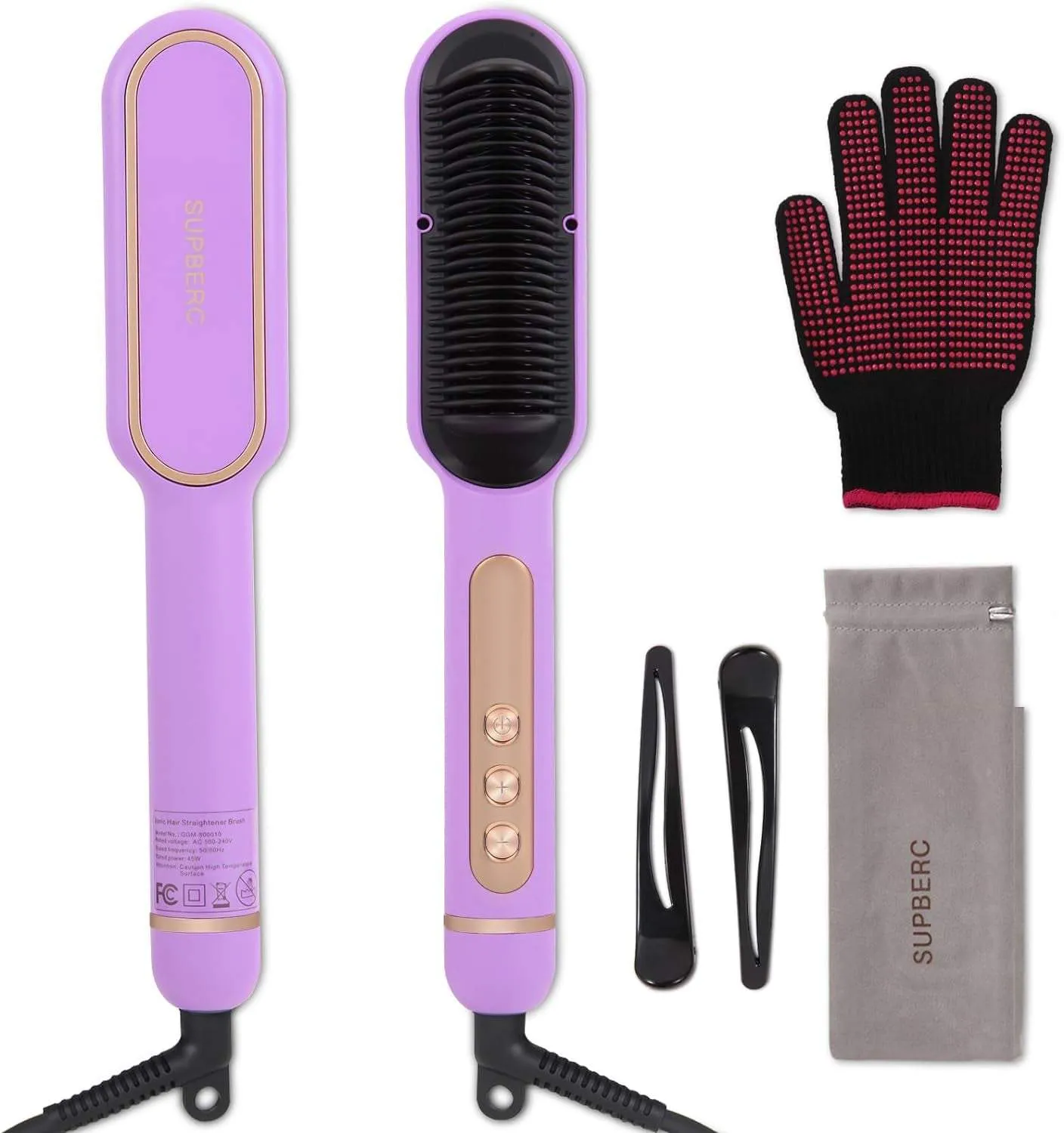 Ionic Hair Straightener Brush