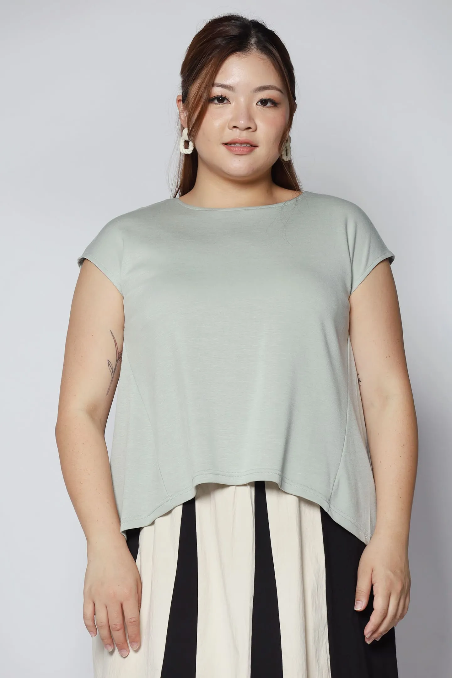 Jesslyn Top in Mint Green