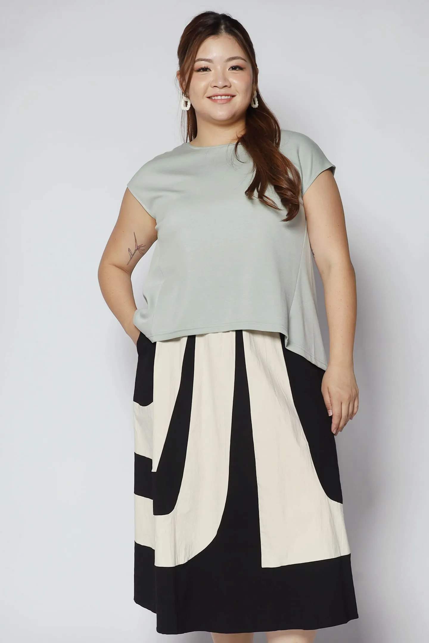 Jesslyn Top in Mint Green