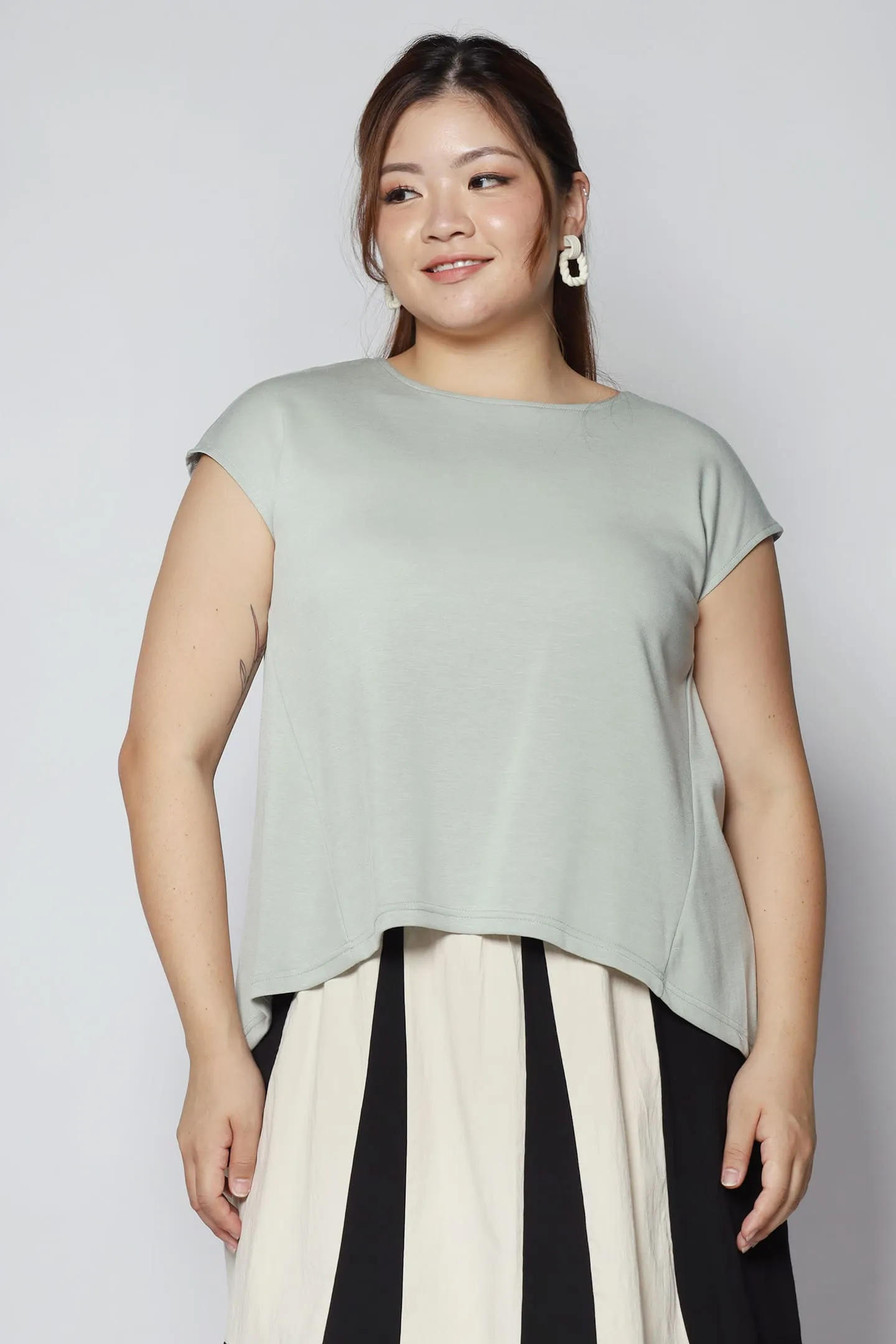 Jesslyn Top in Mint Green