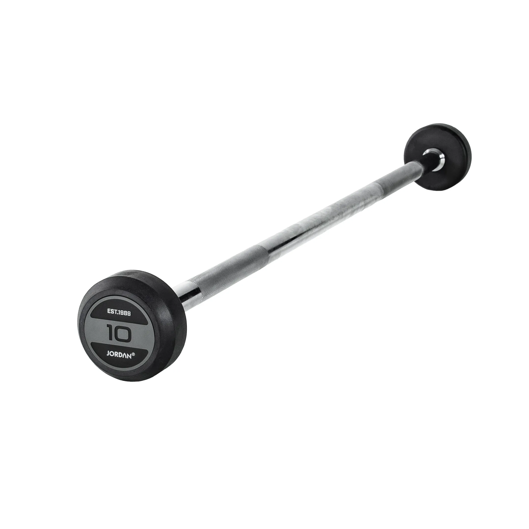 JORDAN Rubber Barbells - Straight Bar (Grey) [Ex Demo]