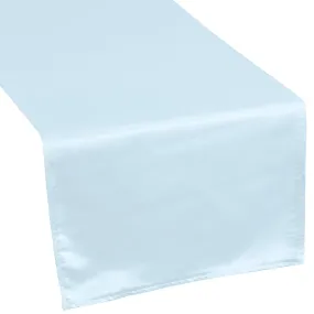 Lamour Satin Table Runner - Baby Blue