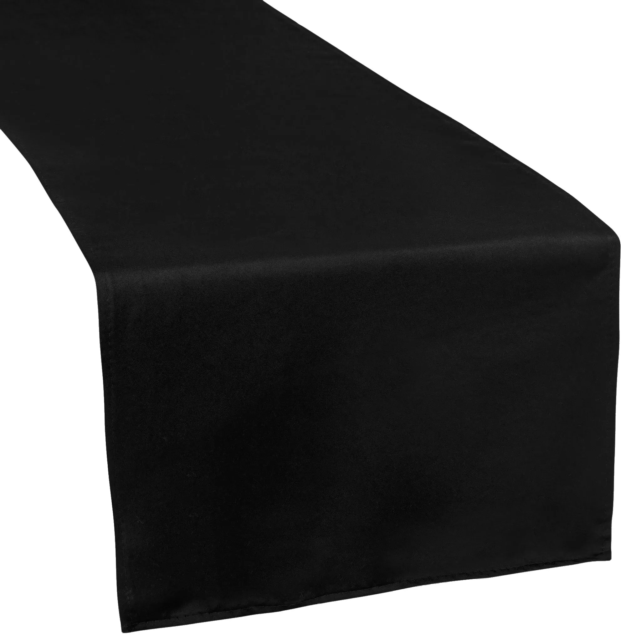 Lamour Satin Table Runner - Black