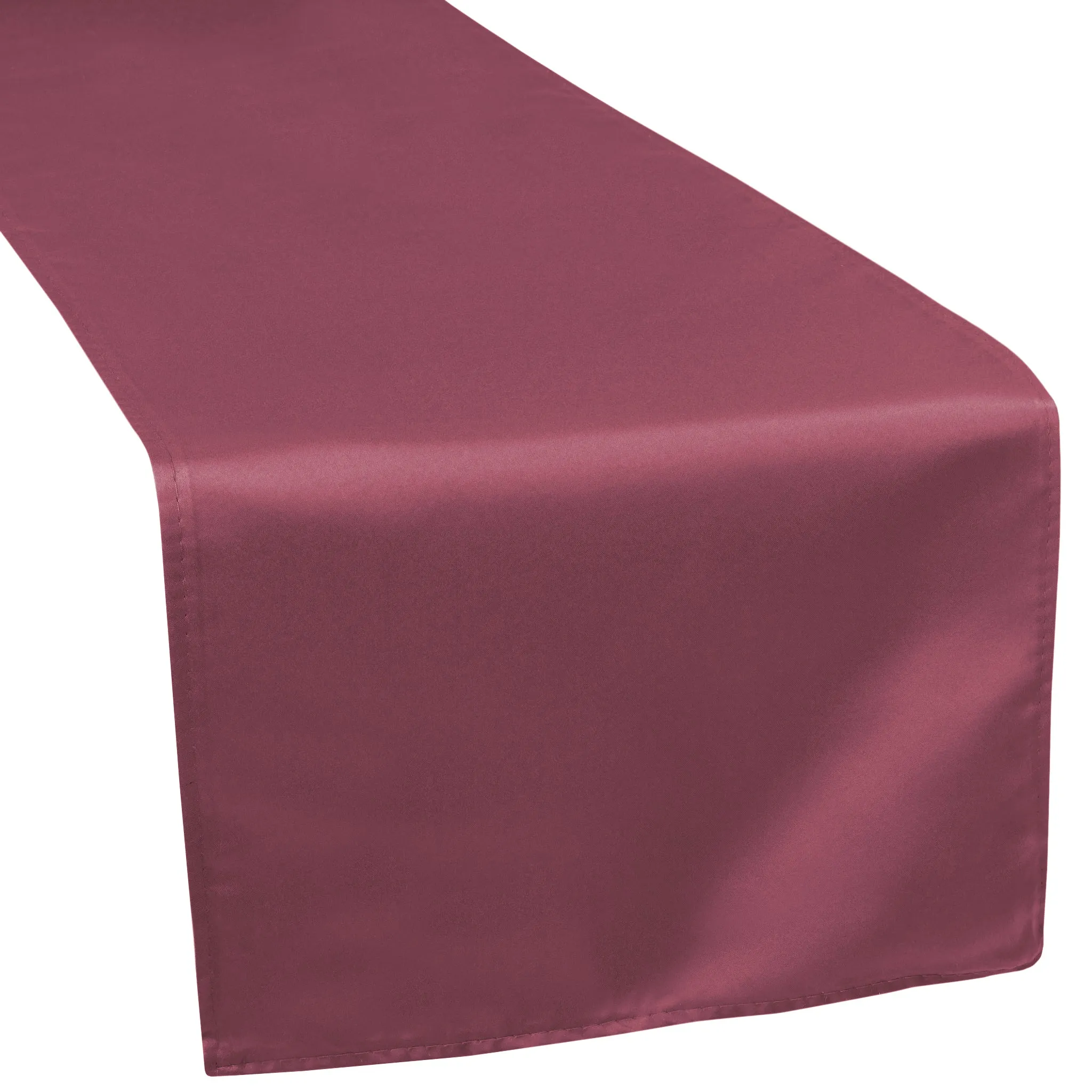 Lamour Satin Table Runner - Burgundy