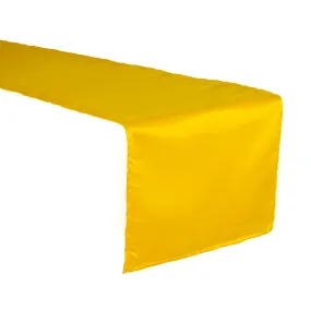 Lamour Satin Table Runner - Canary Yellow