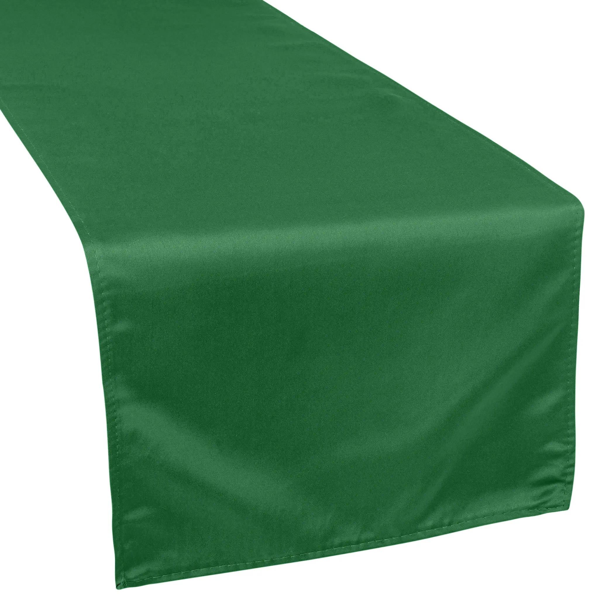 Lamour Satin Table Runner - Emerald Green