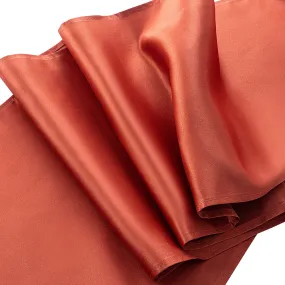 Lamour Satin Table Runner - Rust