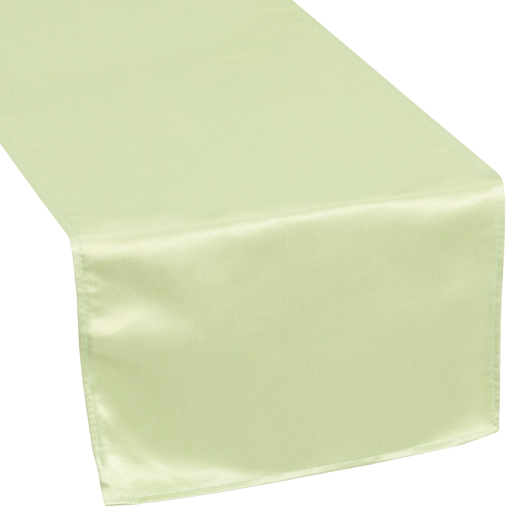 Lamour Satin Table Runner - Sage Green