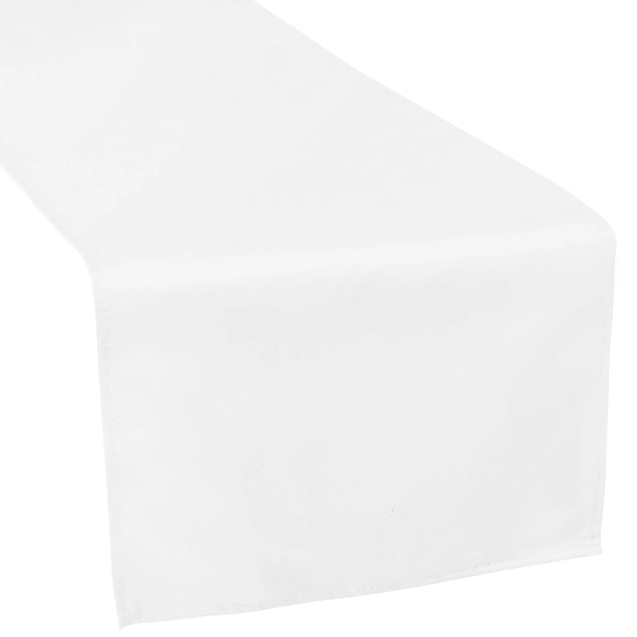 Lamour Satin Table Runner - White