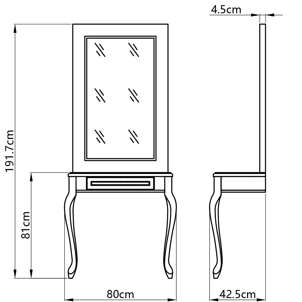 LED Beauty Salon station stying unit Amanda