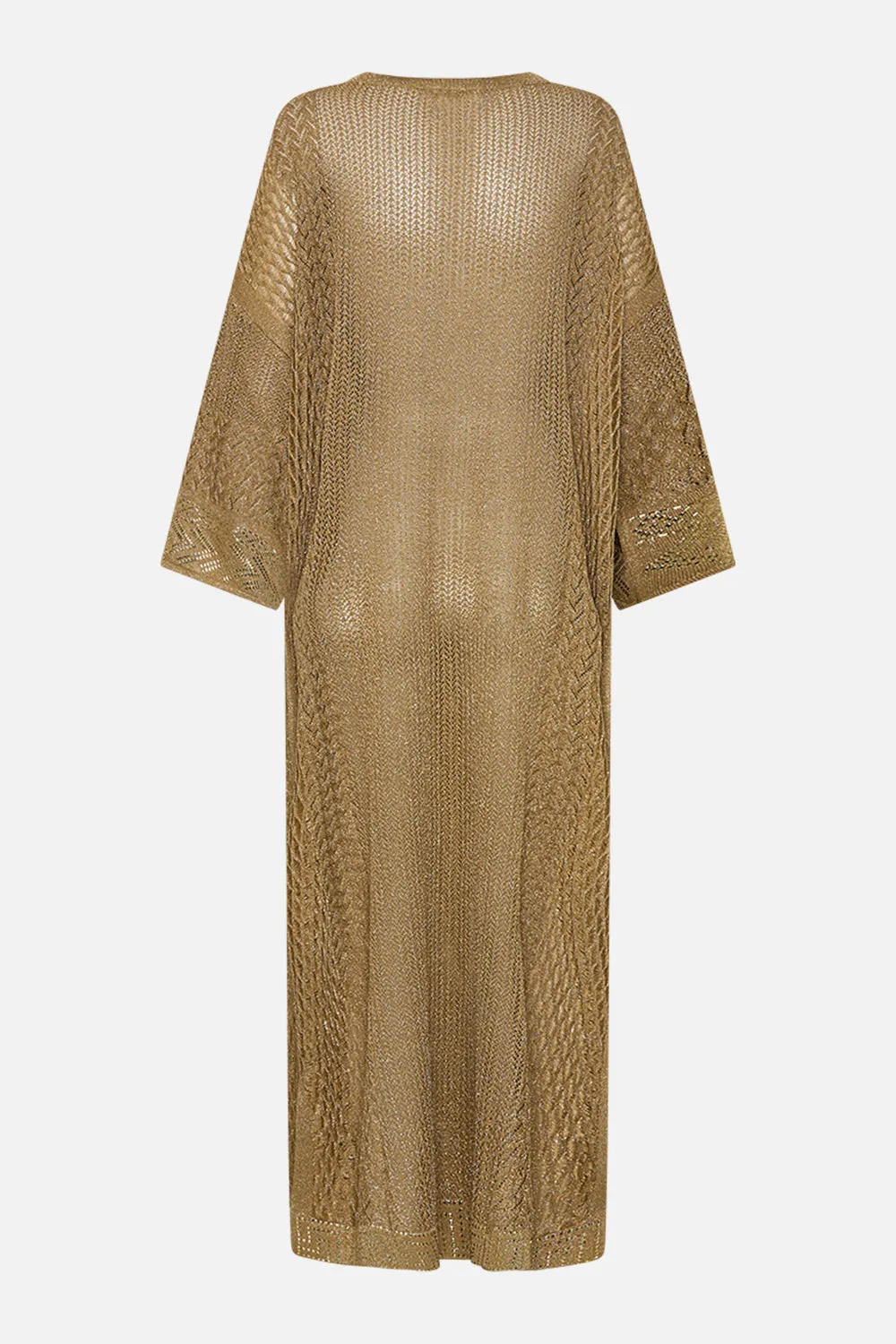 LONG V NECK KNIT KAFTAN VALLEY OF THE KINGS