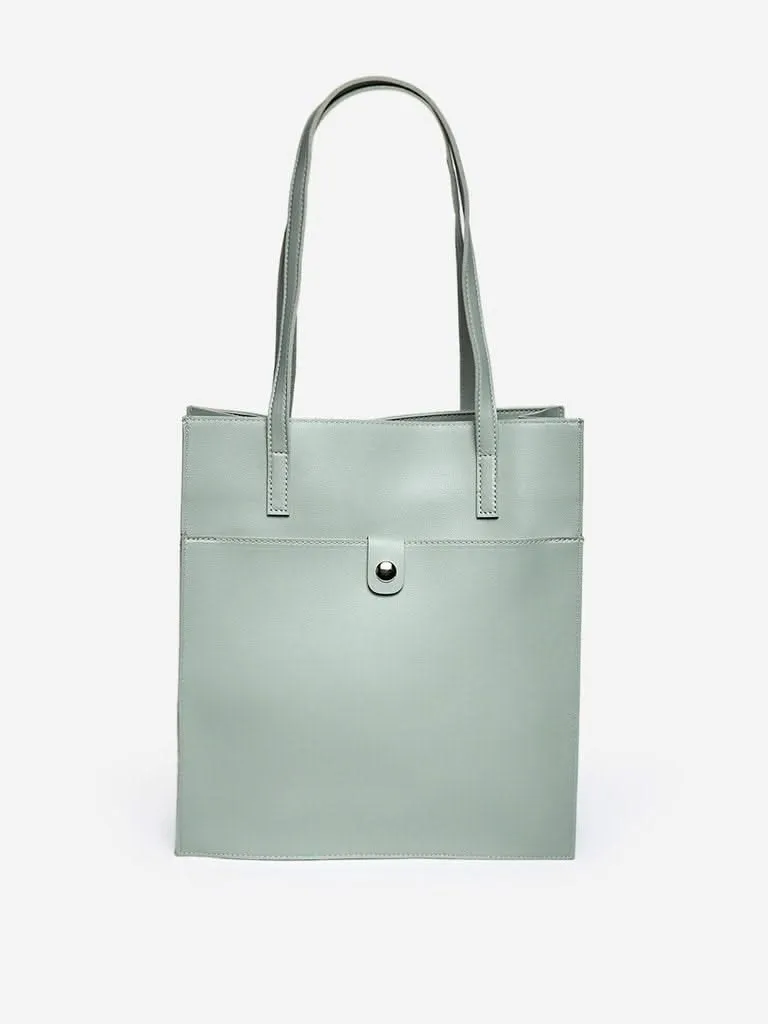 LOV Light Green Tote Bag