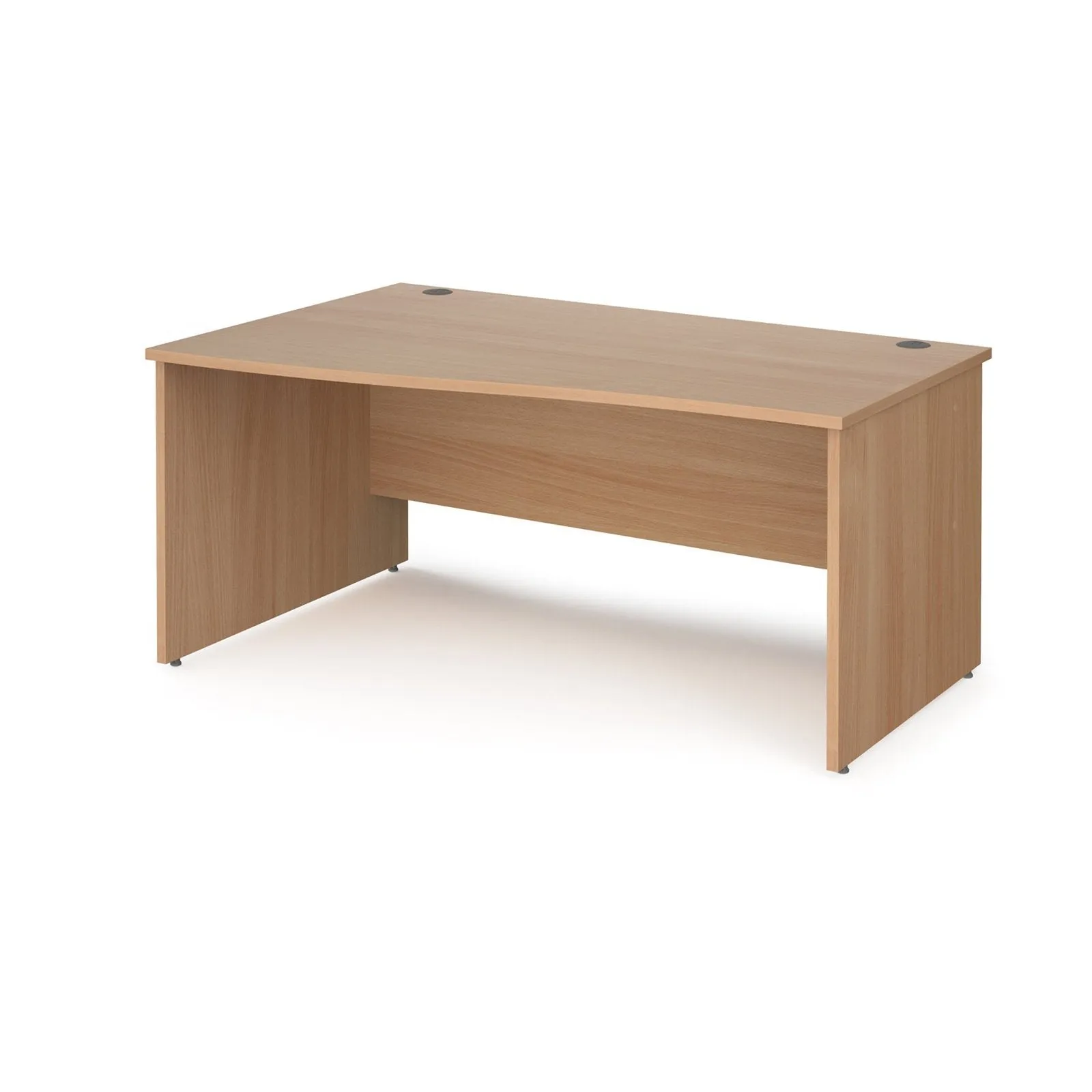 Maestro 25 panel leg left hand wave desk