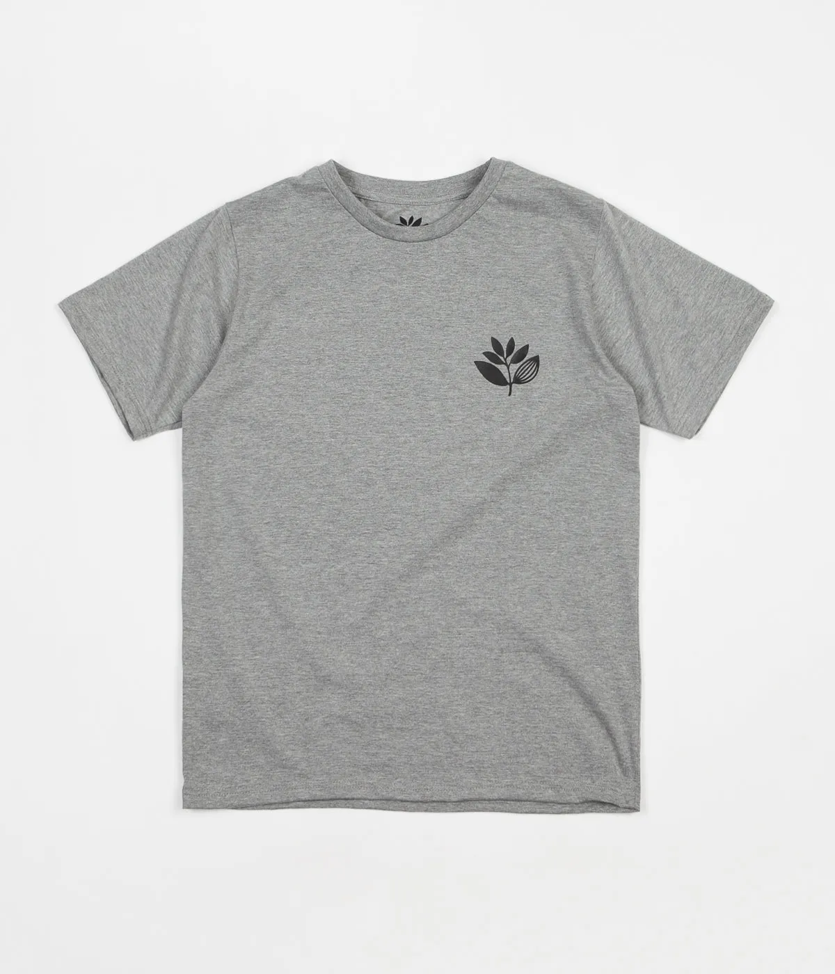 Magenta Plant T-Shirt - Heather Grey