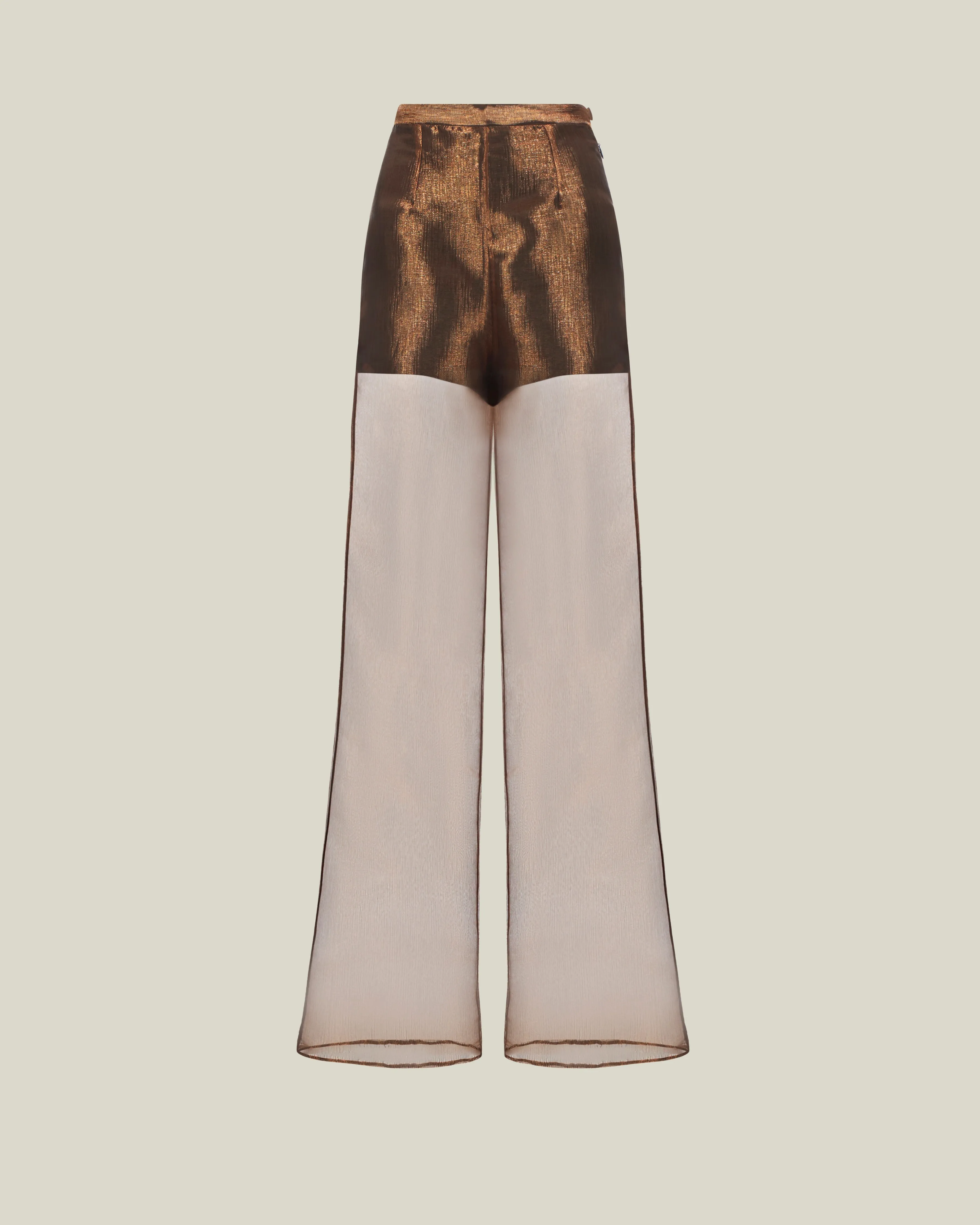 Marlene Metallic Pants in Bronze