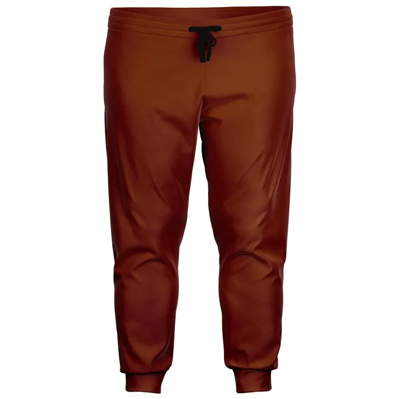 Medium Dark Orange Joggers | Unisex | with PLUS sizes | Medium Dark Pure Orange | C0M75Y100K60