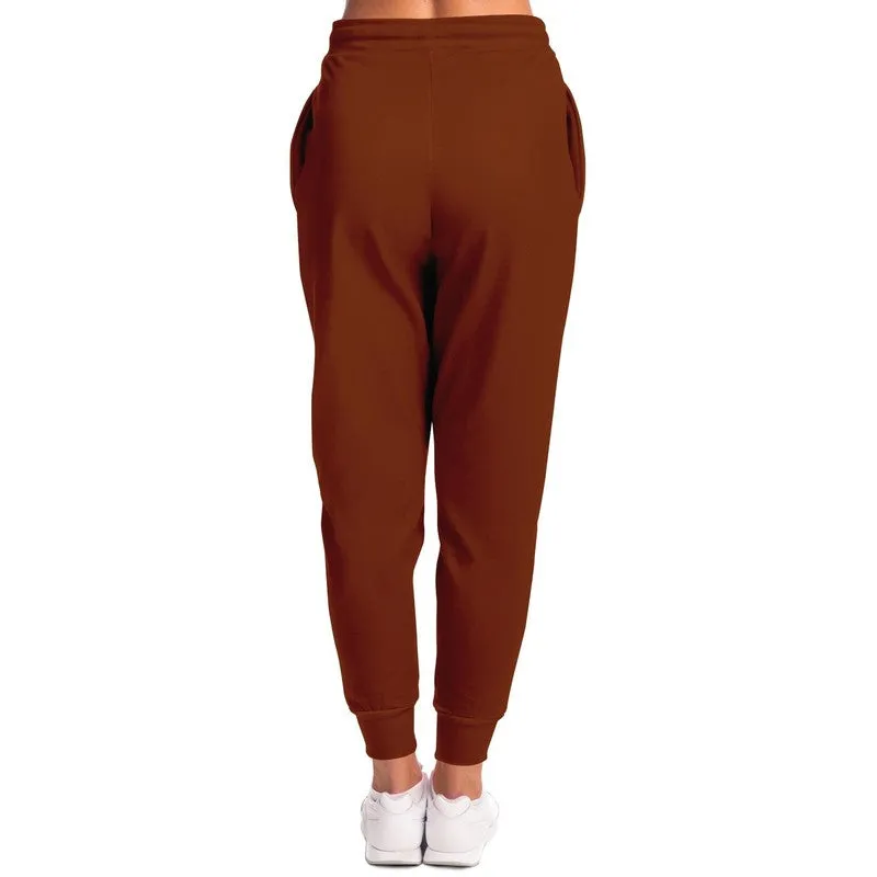 Medium Dark Orange Joggers | Unisex | with PLUS sizes | Medium Dark Pure Orange | C0M75Y100K60