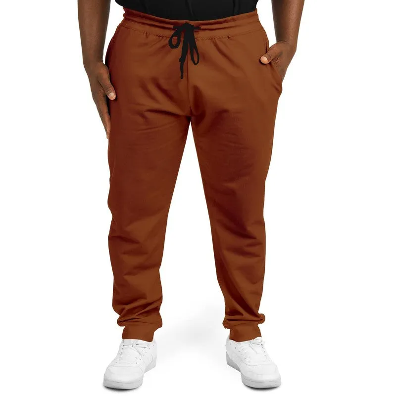 Medium Dark Orange Joggers | Unisex | with PLUS sizes | Medium Dark Pure Orange | C0M75Y100K60