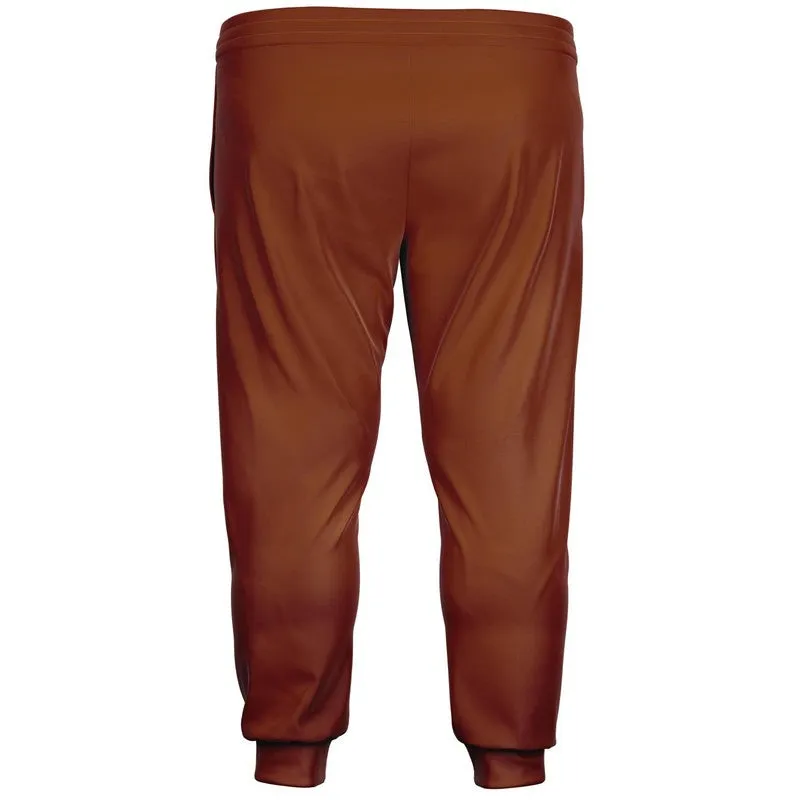 Medium Dark Orange Joggers | Unisex | with PLUS sizes | Medium Dark Pure Orange | C0M75Y100K60