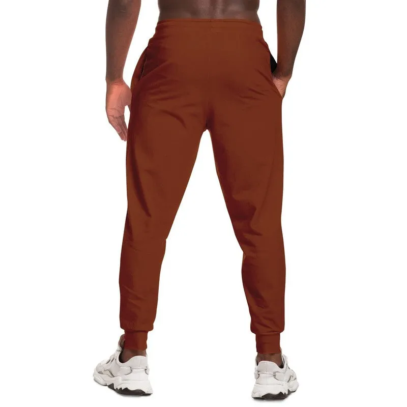 Medium Dark Orange Joggers | Unisex | with PLUS sizes | Medium Dark Pure Orange | C0M75Y100K60