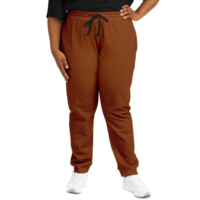 Medium Dark Orange Joggers | Unisex | with PLUS sizes | Medium Dark Pure Orange | C0M75Y100K60