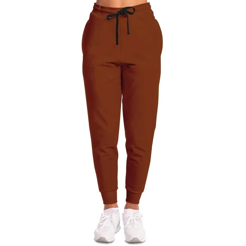 Medium Dark Orange Joggers | Unisex | with PLUS sizes | Medium Dark Pure Orange | C0M75Y100K60