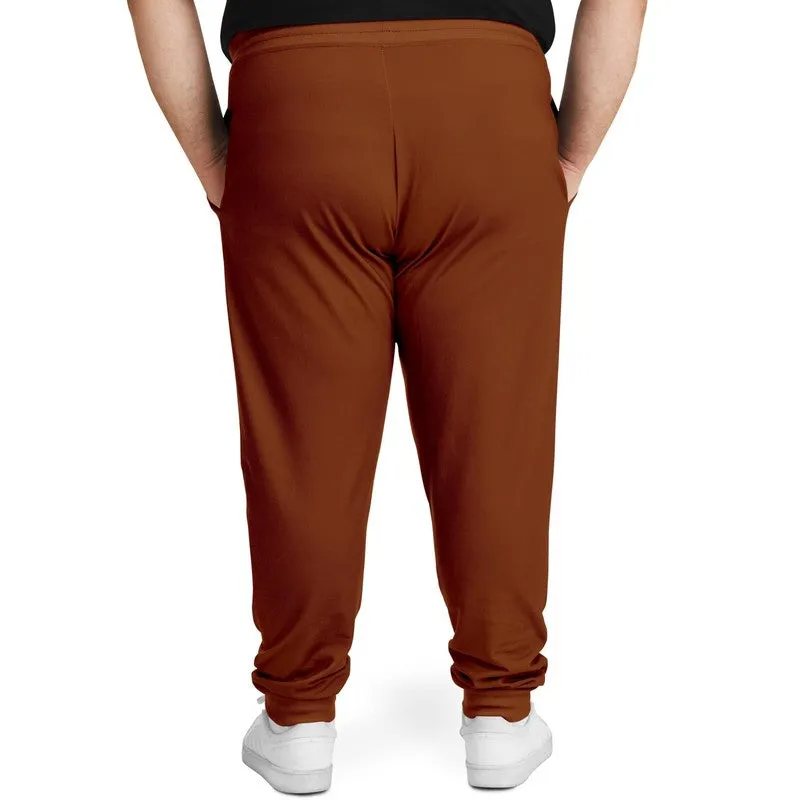 Medium Dark Orange Joggers | Unisex | with PLUS sizes | Medium Dark Pure Orange | C0M75Y100K60