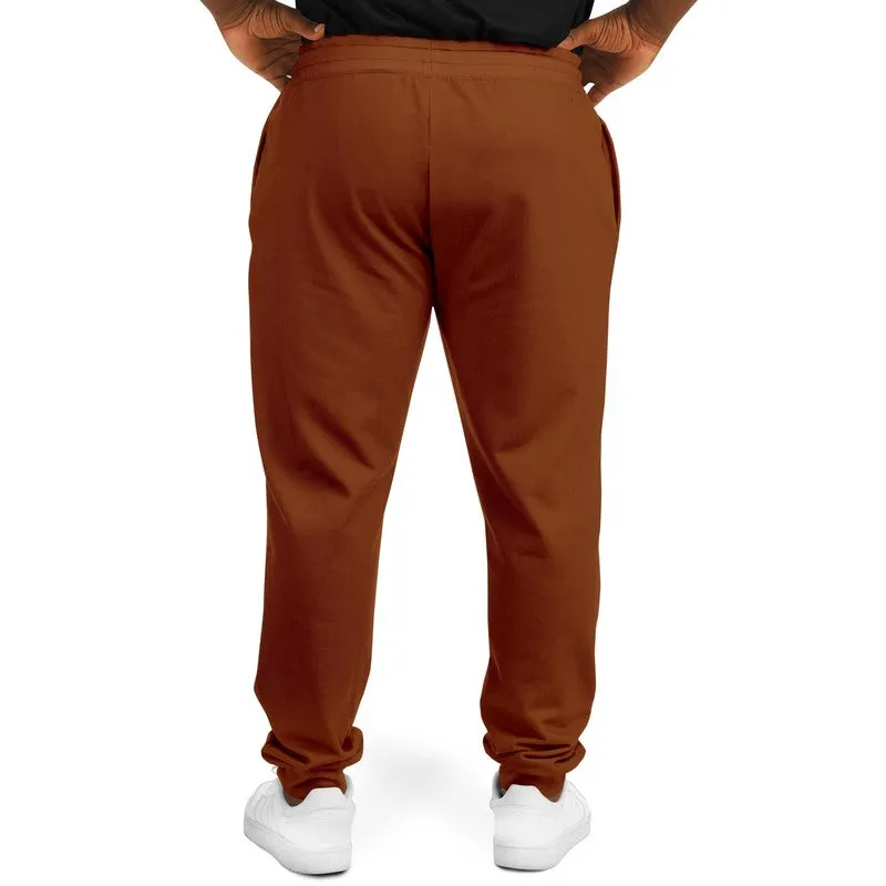 Medium Dark Orange Joggers | Unisex | with PLUS sizes | Medium Dark Pure Orange | C0M75Y100K60