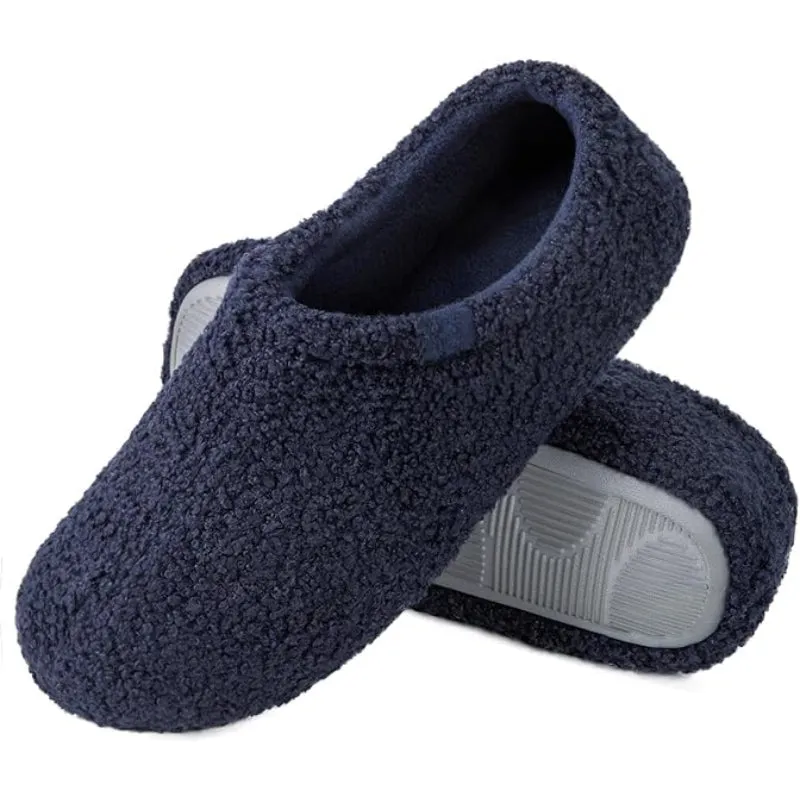 Memory Foam Fuzzy Fur Loafer Slides