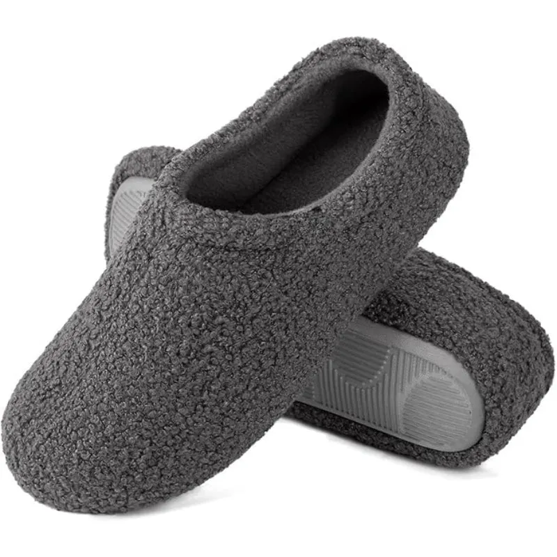 Memory Foam Fuzzy Fur Loafer Slides