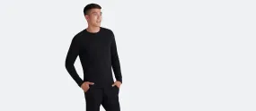 Men's French Terry Crew Sweatshirt | Black