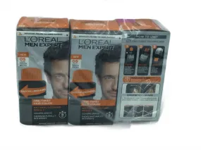 Men's Hair Dye,  Light/Medium Brown, L'Oreal Men Brand, Bag of 3 boxes