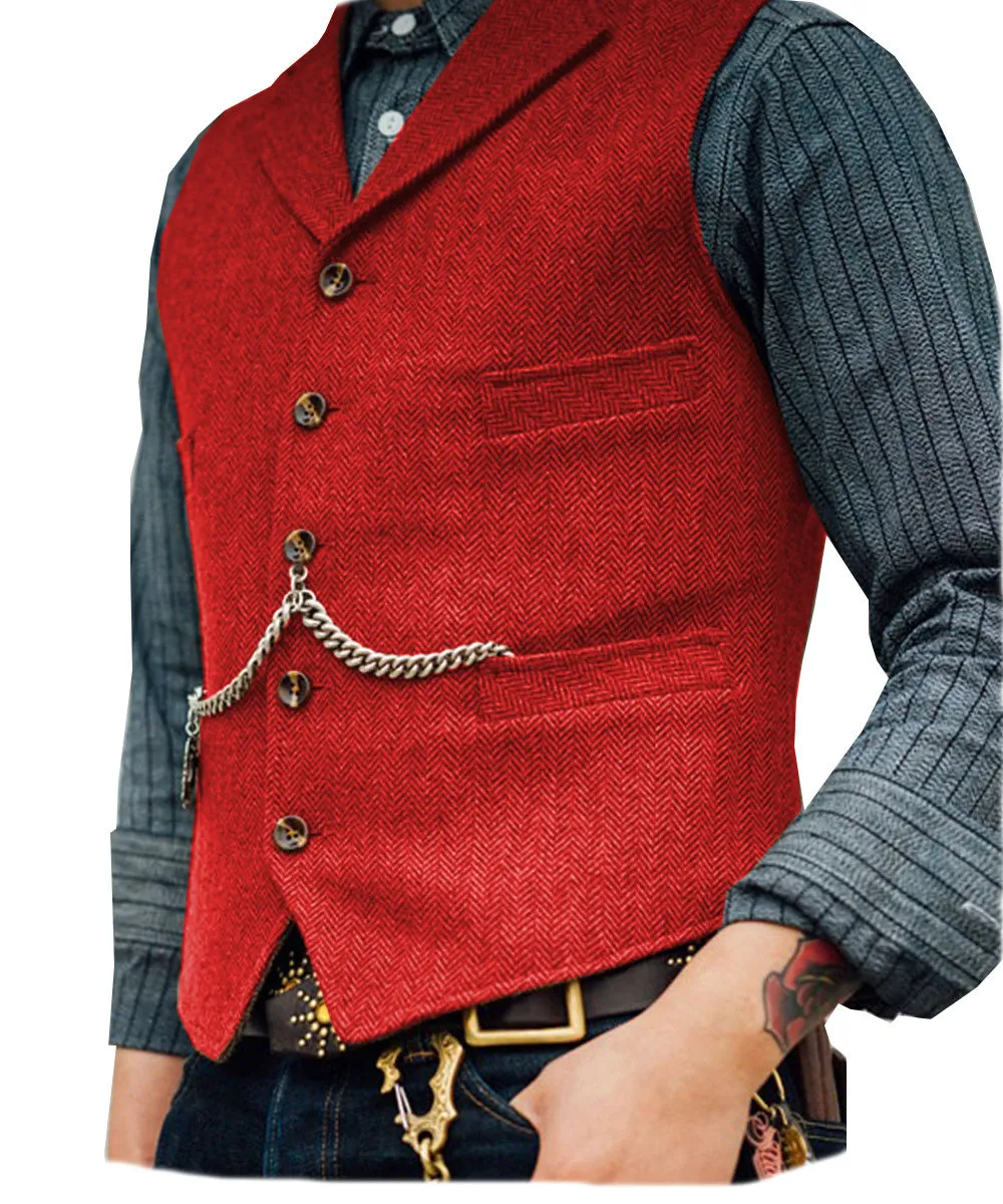 Men's Vest Wedding Groom Best Man Vest