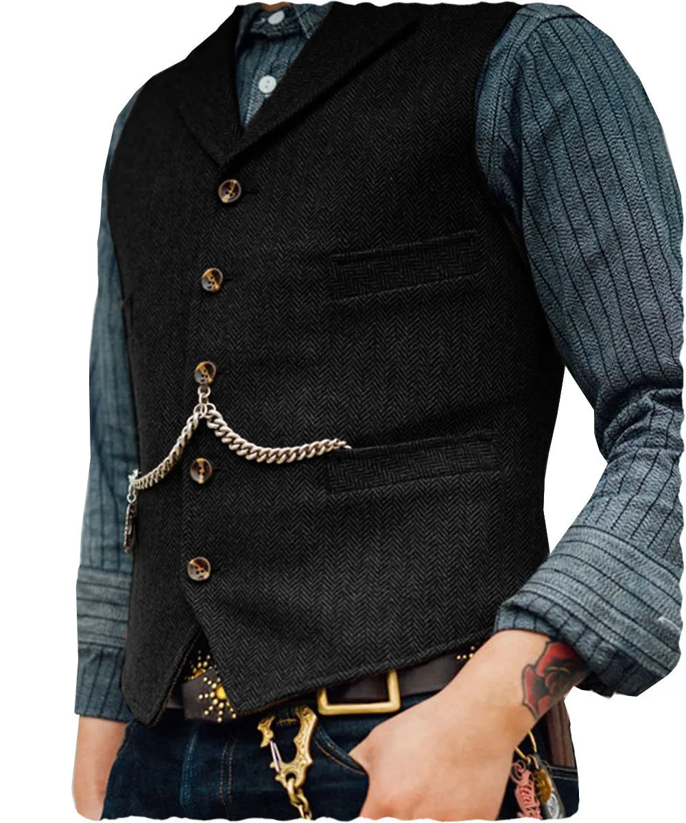 Men's Vest Wedding Groom Best Man Vest