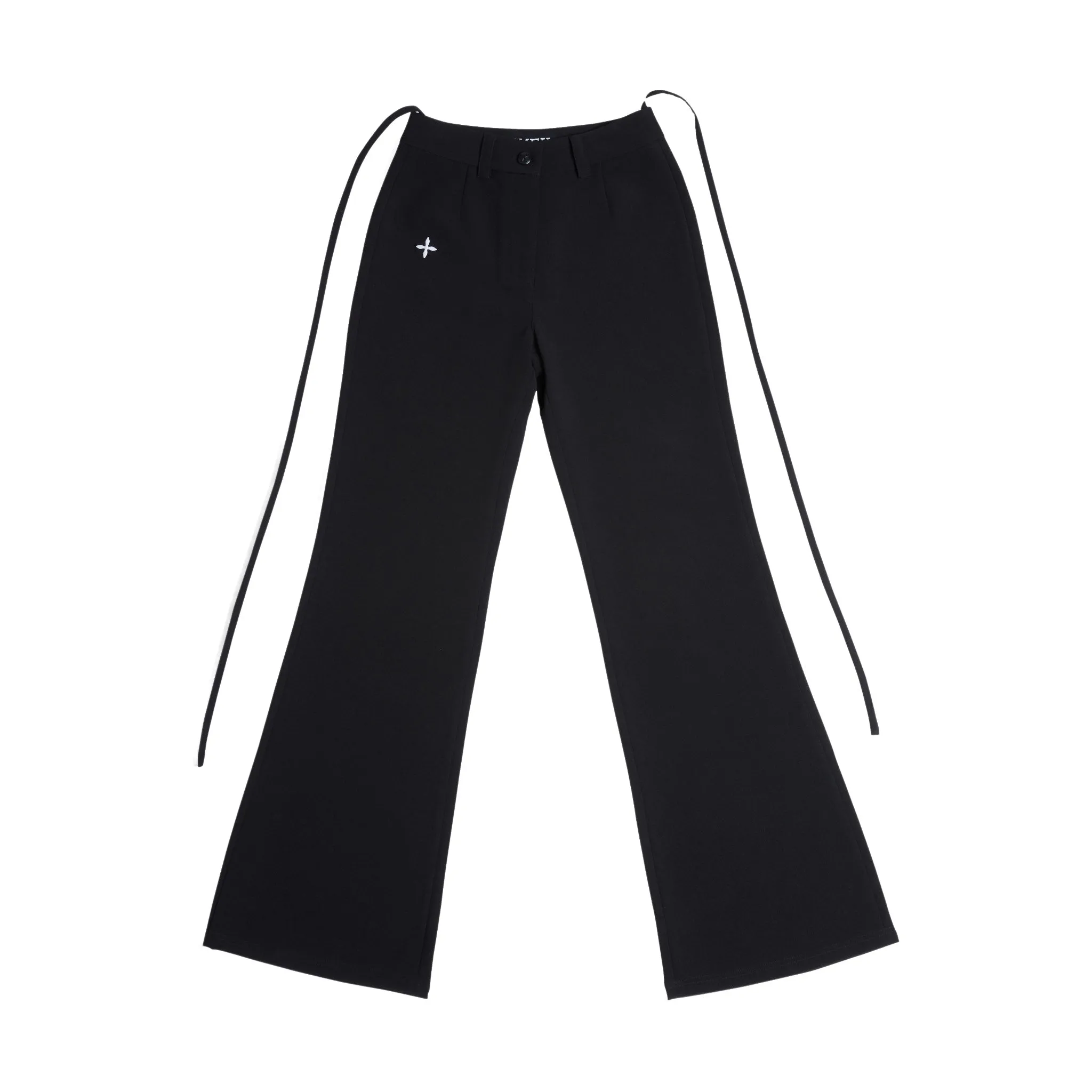 Mermaid Classic High Waist Suit Pants Midnight Black