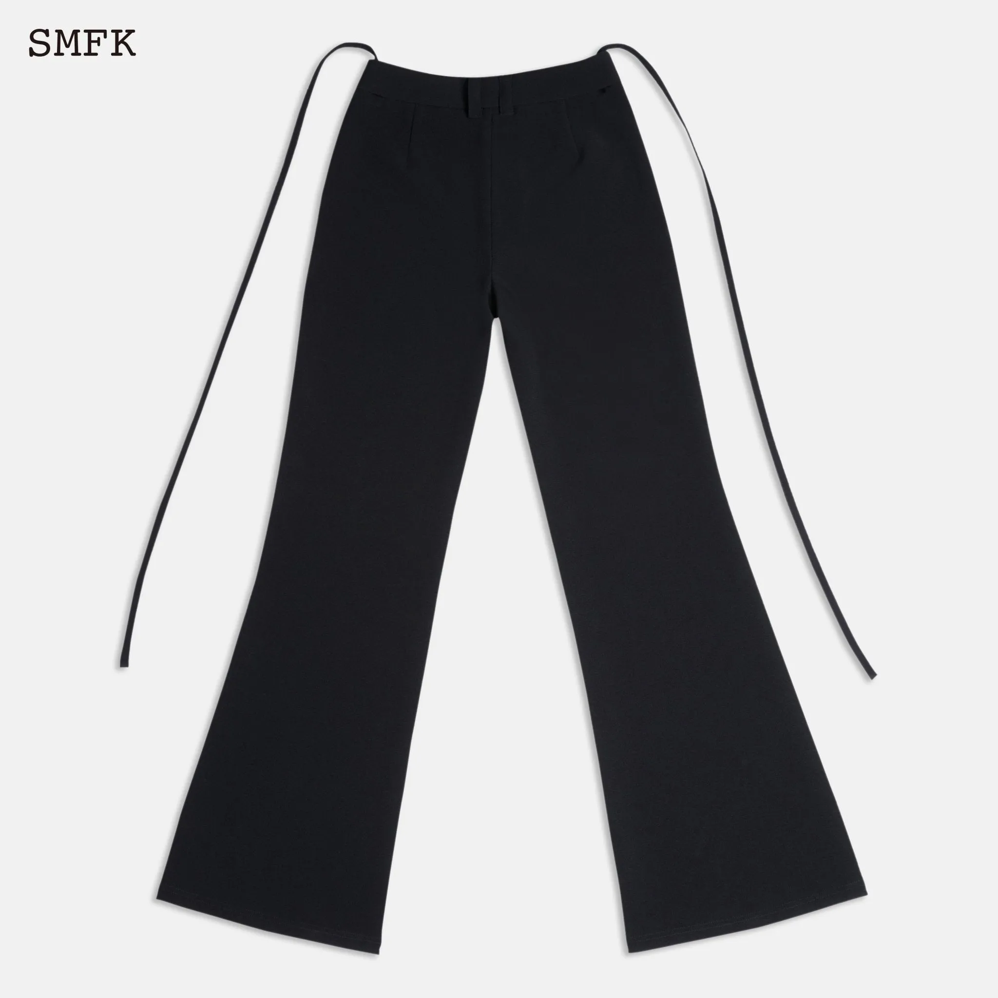 Mermaid Classic High Waist Suit Pants Midnight Black